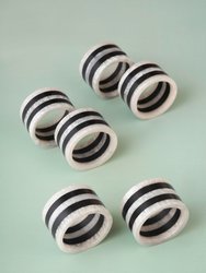 Panama Napkin Rings; Set Of 6
