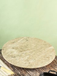 Richmond Beige Marble Lazy Susan 16"