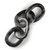 San Bruno Black Marble Chain Links