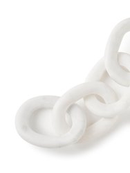 San Bruno White Marble Chain Links