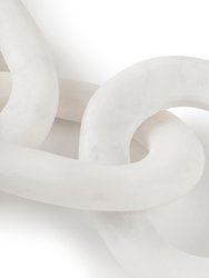 San Bruno White Marble Chain Links