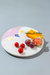 Snowy Owl Marble Cheese Board - 8" - White, Pink, Blue and Gold