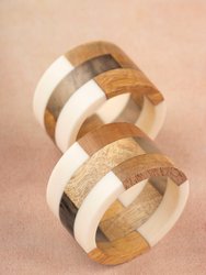 Travis Napkin Rings; Set Of 6