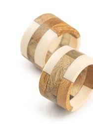 Travis Napkin Rings; Set Of 6