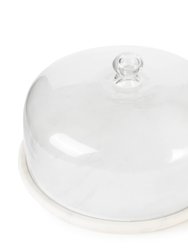 Uptown Marble Cheese Board With Glass Cloche