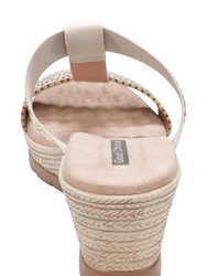 Alena Silver Wedge Sandals