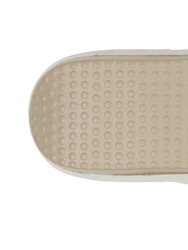 Bari White Wedge Sandals