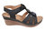 Beck Black Wedge Sandals