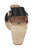 Cati Black Espadrille Wedge Sandals