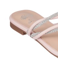 Ceela Blush Flat Sandals - Blush