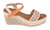 Cheri Orange Platform Wedge Sandals