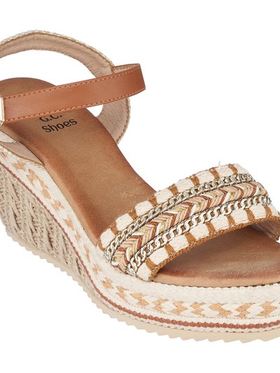 GC SHOES Cheri Tan Platform Wedge Sandals product