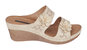 Cie Gold Wedge Sandals