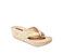 Dafni Gold Wedge Sandals - Gold