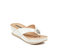 Dafni White Wedge Sandals - White