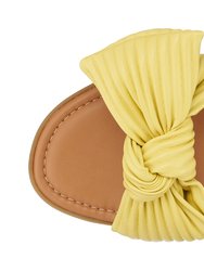 Dani Yellow Flat Sandals