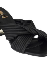 Dara Black Heeled Sandals - Black