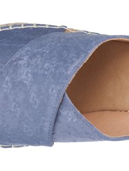 Darline Blue Espadrille Wedge Sandals