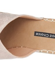 Darline Nude Espadrille Wedge Sandals