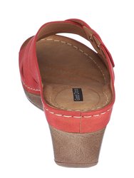 Dorty Red Wedge Sandals