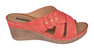 Dorty Red Wedge Sandals