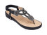 Eva Black Flat Sandals - Black