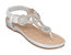 Eva Silver Flat Sandals - Silver