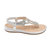 Eva Silver Flat Sandals