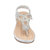 Eva Silver Flat Sandals