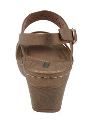 Foley Bronze Wedge Sandal