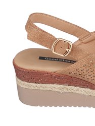 Gini Natural Wedge Sandals