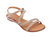 Glassy Flat Sandals - Rose Gold