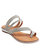 Harmonie Silver Flat Sandals - Silver