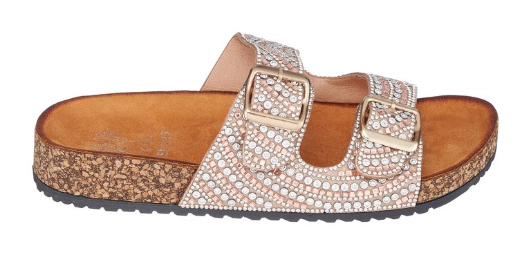 Holly Rose Gold Footbed Sandals