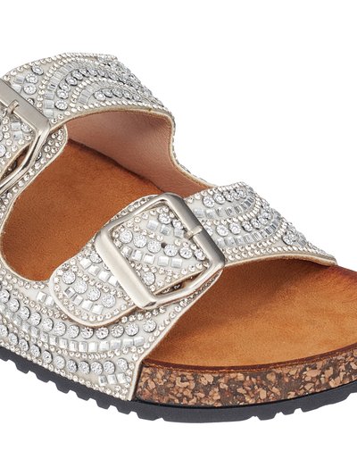 GC SHOES Holly Silver Footbed Sandals product