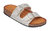 Holly Silver Footbed Sandals - Silver