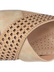 Isabella Gold Wedge Sandals