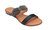 Jacey Black Flat Sandals - Black