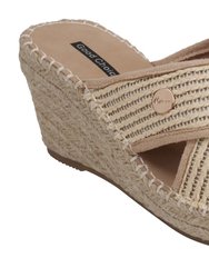 Jimmy Nude Espadrille Wedge Sandals - Jimmy Nude