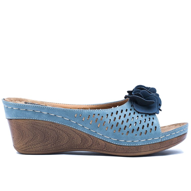 Juliet Blue Wedge Sandals