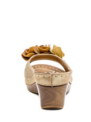 Juliet Gold Wedge Sandals