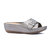 Justina Pewter Wedge Sandals - Pewter