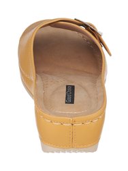 Justina Yellow Wedge Sandals