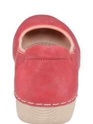 Kiana Red Flat Sandals