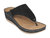 Kiara Black Wedge Sandals - Black