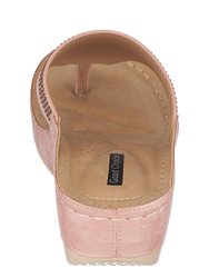 Kiara Blush Wedge Sandals