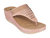 Kiara Blush Wedge Sandals - Blush