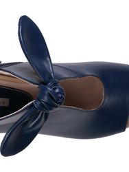 Kimora Navy Heeled Sandals