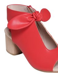 Kimora Red Heeled Sandals - Kimora Red
