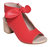 Kimora Red Heeled Sandals - Kimora Red